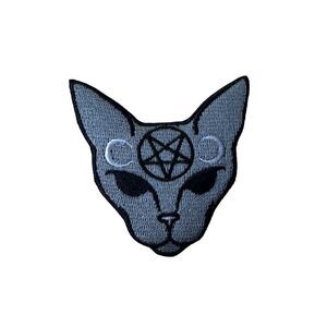 Pentagram Sphinx Wiccan Cat Satanic Embroidered Patch